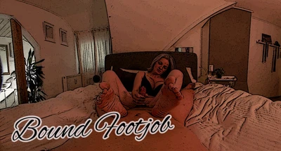 Bound Footjob VR Porn Video