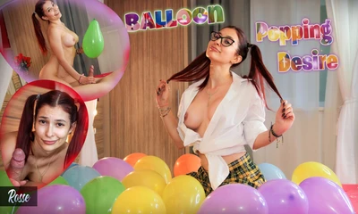 Balloon Popping Desire Rosse VR Porn Video